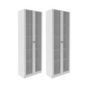 Ver imagem 1 de Conjunto de Armários 2 Peças Branco Tecnomobili