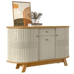 Aparador para Sala Buffet Monza e Cristaleira Moss Cumaru Opala – Madetec - 4