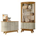 Ver imagem 1 de Aparador para Sala Buffet Monza e Cristaleira Moss Cumaru Opala – Madetec