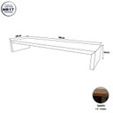 Ver imagem 2 de Suporte para Telas Mdf Mesa de Escritório 80cm X 20cm F5