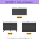 Ver imagem 2 de Kit 2 Puxadores 59,2cm para Armário Cozinha Aéreo/balcão 120cm Veneza Multimóveis Mp3080 Preto