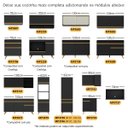 Ver imagem 4 de Kit 2 Puxadores 59,2cm para Armário Cozinha Aéreo/balcão 120cm Veneza Multimóveis Mp3080 Preto