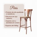 Ver imagem 2 de Banqueta Alta Paris em Aço Cobre para Cozinha Bancada Gourmet Área Gourmet com Assento na Cor Bege