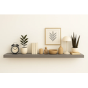 Ver imagem 1 de Prateleira Mdf 160x20 Moderna Suporte Parede Invisivel 30mm:cinza Escuro