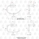 Ver imagem 5 de Acessórios Para Banheiro Quadrado 2 Peças São Francisco Pingoo.casa - Dourado Rose