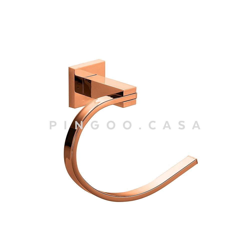 Acessórios Para Banheiro Quadrado 2 Peças São Francisco Pingoo.casa - Dourado Rose - 3