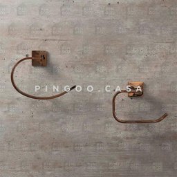 Acessórios Para Banheiro Quadrado 2 Peças São Francisco Pingoo.casa - Dourado Rose - 2