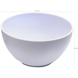 Tigela Pequena Cumbuquinha de Plástico Branco Fosco Bowl Cumbuca para Cozinha Cinquetti - 4