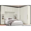 Ver imagem 6 de Quarto Casal Modulado Seletto 5 Peças (1 Ponte + 1 Closet Canto + 1 Guarda Roupa 2 Portas de Correr