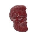 Ver imagem 3 de Caveira Barber Shop Barbearia Decoração 3d:vermelho
