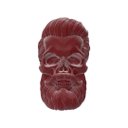 Ver imagem 2 de Caveira Barber Shop Barbearia Decoração 3d:vermelho