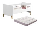 Ver imagem 1 de Cama Infantil Juvenil Cecília Montessoriana de Mdf com Pés de Madeira + Colchão D18