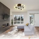 Ver imagem 2 de Luminária de Teto Plafon Sobrepor Hashteg 8 Hastes Articuláveis E27