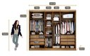 Ver imagem 5 de Guarda Roupa Casal com Espelho 6 Portas 6 Gavetas - Linea-cumaru - Móveis Novo Horizonte