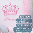 Ver imagem 3 de Enxoval Berço 11 Peças Menino Realeza Bordado com Mosquiteiro:rosa
