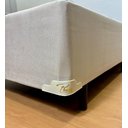 Ver imagem 5 de Cama Box Solteiro Base 188x88:suede Bege/solteiro