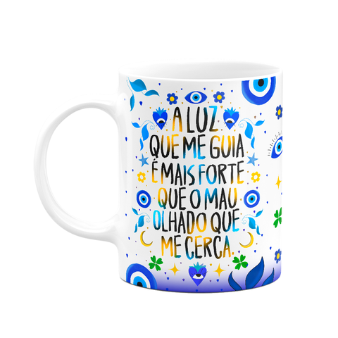Caneca Proteção Olho Grego - a Luz que Me Guia - M2