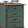 Mesa de Cabeceira Retrô 4 Gavetas Pés Luiz Xv 60404 Linz Móveis - 2