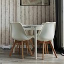 Ver imagem 3 de Kit 4 Cadeiras Saarinen Wood Branco Branco