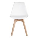 Ver imagem 5 de Kit 4 Cadeiras Saarinen Wood Branco Branco