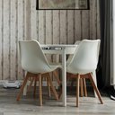 Ver imagem 3 de Kit 4 Cadeiras Polipropileno Saarinen Leda La Mobilia: Design Moderno para Sala de Jantar