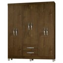 Ver imagem 1 de Guarda Roupa Casal Módena 6 Portas Malbec - Incorplac