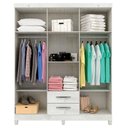 Ver imagem 2 de Guarda Roupa Casal Módena 6 Portas Malbec - Incorplac