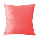 Ver imagem 1 de Capa para Almofada em Veludo Liso Quadrada 50x50 Rosa Coral