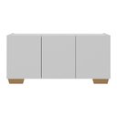 Ver imagem 5 de Rack para Tv até 32 Polegadas com 3 Portas Multimóveis Mp1068 Branco/natural