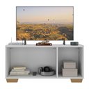 Ver imagem 4 de Rack para Tv até 32 Polegadas com 3 Portas Multimóveis Mp1068 Branco/natural