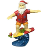 Enfeite de Mesa Papai Noel Surfista Resina 31,5cm - 1