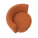 Ver imagem 5 de Poltrona Estofada 74cm x 68cm x 70cm Redonda Confortável para Sala ou Recepção Formato Orgânico