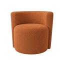 Ver imagem 2 de Poltrona Estofada 74cm x 68cm x 70cm Redonda Confortável para Sala ou Recepção Formato Orgânico