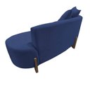 Ver imagem 4 de Namoradeira Sofá Feijão Luna Orgânica Couro Azul Marinho