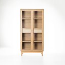 Ver imagem 1 de Cristaleira Kaki 89,5 Cm X 45 Cm Tauari - Telinha Portuguesa