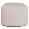 Cabeceira Cama Box 100cm Lanna com Puff Recamier Doha W01 Linho Bege - Lyam Decor - 11