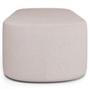 Ver imagem 3 de Cabeceira Cama Box 100cm Lanna com Puff Recamier Doha W01 Linho Bege - Lyam Decor