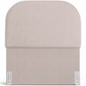 Cabeceira Cama Box 100cm Lanna com Puff Recamier Doha W01 Linho Bege - Lyam Decor - 3