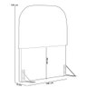 Cabeceira Cama Box 100cm Lanna com Puff Recamier Doha W01 Linho Bege - Lyam Decor - 6