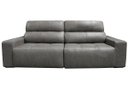 Ver imagem 1 de Sofá Retrátil e Reclinável de Couro Atami 2,50 M Cement Grey - Mempra Design