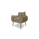 Ver imagem 3 de Kit Namoradeira Sofá Opala + 2 Poltronas Cadeira Opala + 1 puff:capuccino