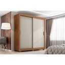 Ver imagem 4 de Guarda Roupa Casal Titanium 2 Portas 4 Gavetas Cinamomo Areia Fosco - Zanzini
