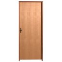 Ver imagem 1 de Kit Porta de Madeira 210x82cm Batente 11cm Lisa Padrão Imbuia Uniportas Abertura Direita