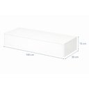 Ver imagem 5 de Penteadeira Suspensa Mesa Camarim Escrivaninha Multiuso com Gaveta 100cm:branco