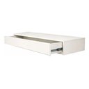 Ver imagem 3 de Penteadeira Suspensa Mesa Camarim Escrivaninha Multiuso com Gaveta 100cm:branco