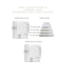 Jogo de Cama Festone Clássico 200 Fios Branco/Fend - Queen - 3