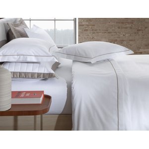 Jogo de Cama Festone Clássico 200 Fios Branco/Fend - Queen