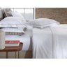 Jogo de Cama Festone Clássico 200 Fios Branco/Fend - Queen - 1