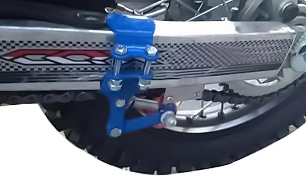 Tensor Esticador Corrente de Ferro Azul para Moto Automático - 9