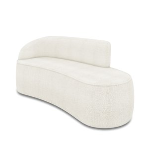 Sofá 3 Lugares Orgânico 180 Cm Morgan Bouclê Off White D03 - D'rossi